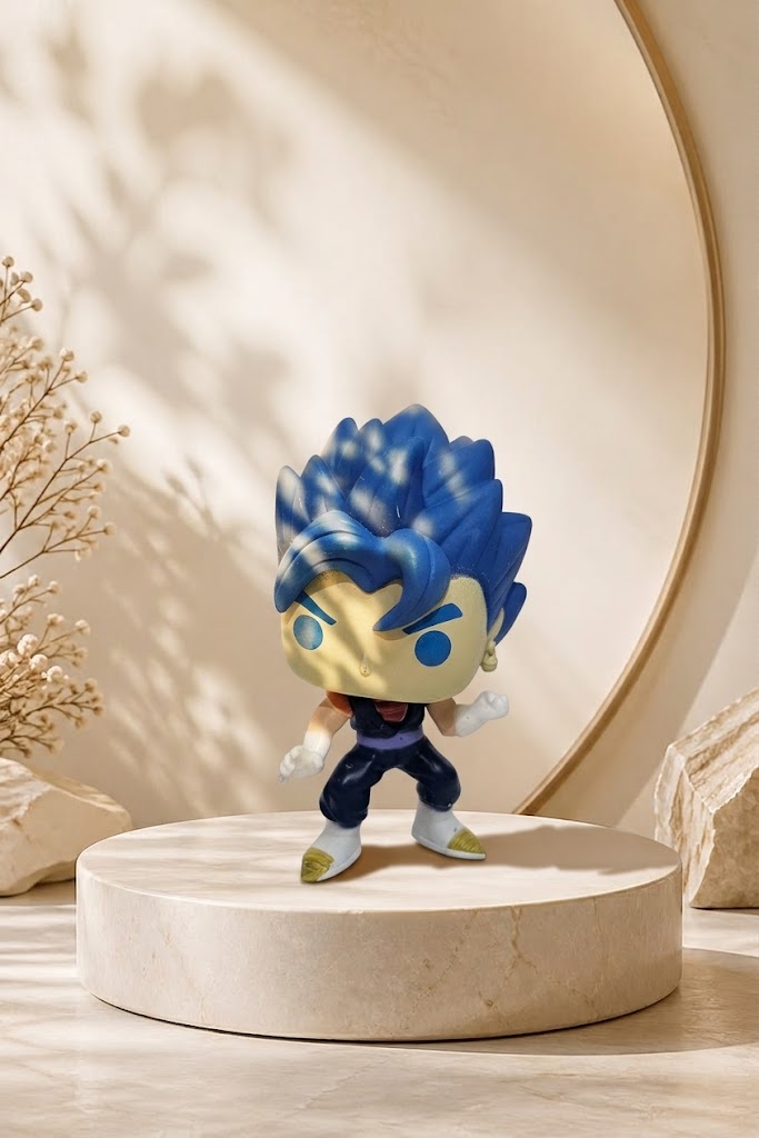 💙 Blue Energy Warrior Figure | Cute Anime-Inspired Collectible Display Toy