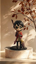 🪄 Wizard School Boy Figure | Cute Magic Broom Collectible Display Toy