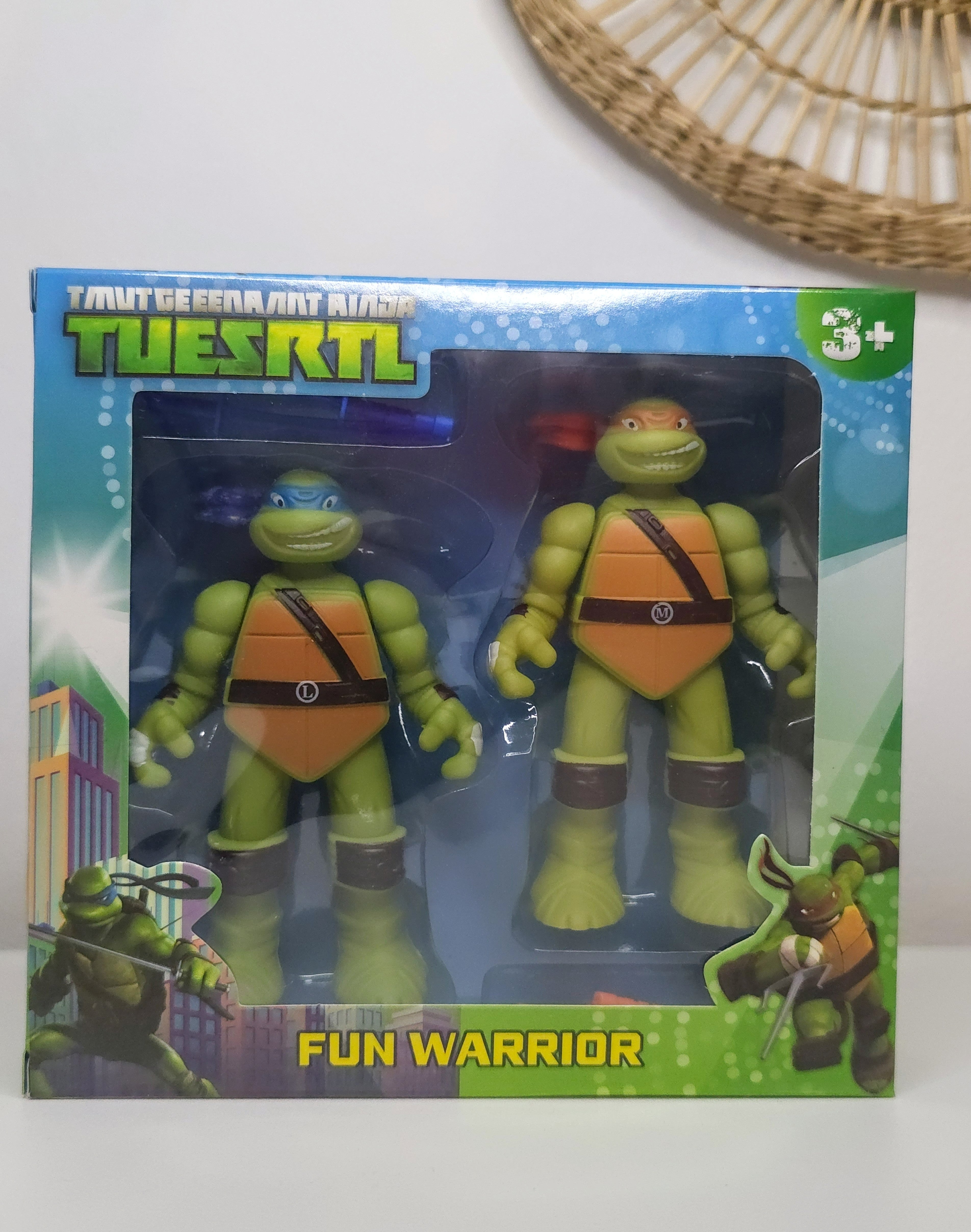 🐢 Teenage Mutant Ninja Turtles Fun Warrior Figure Set | 2-Piece Toy Set