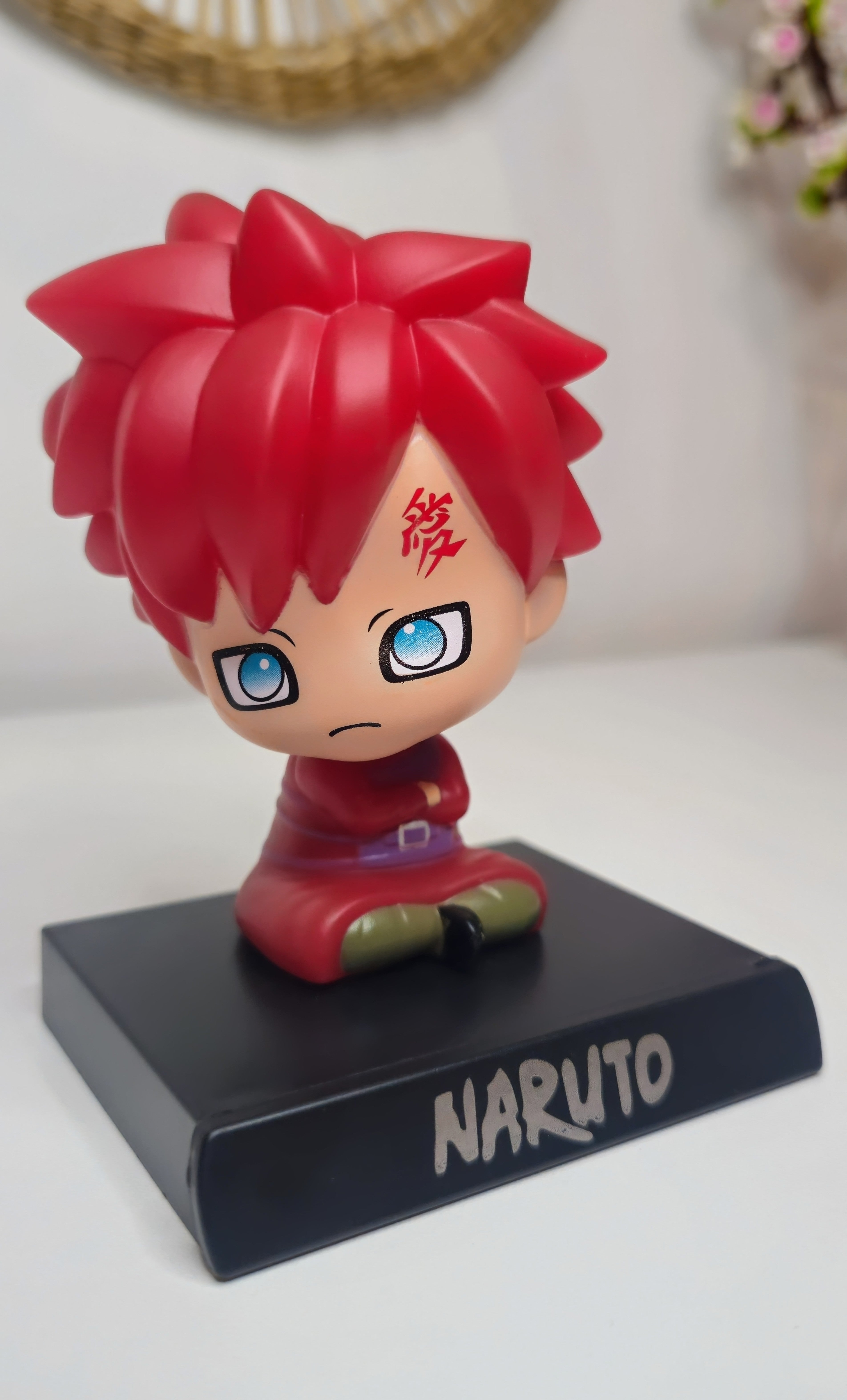 🍃 Naruto Anime Figure | Cute Red Hair Collectible Display Toy