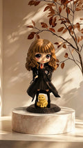✨ Magic School Girl Figure with Cat | Cute Fantasy Collectible Display Toy