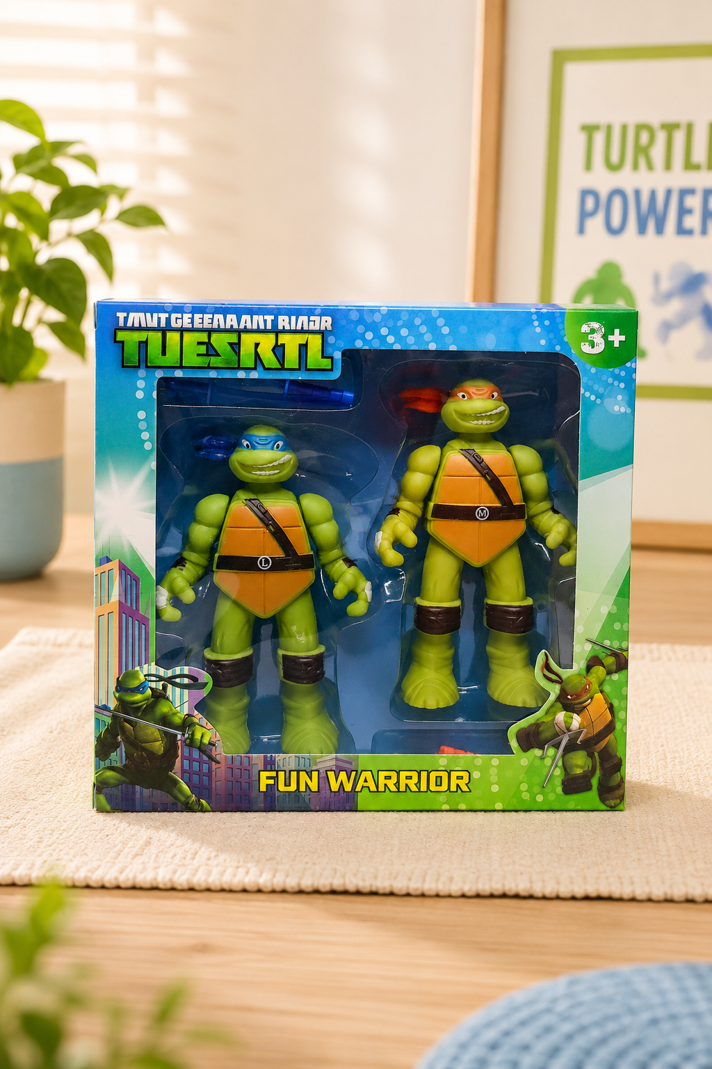 🐢 Teenage Mutant Ninja Turtles Fun Warrior Figure Set | 2-Piece Toy Set