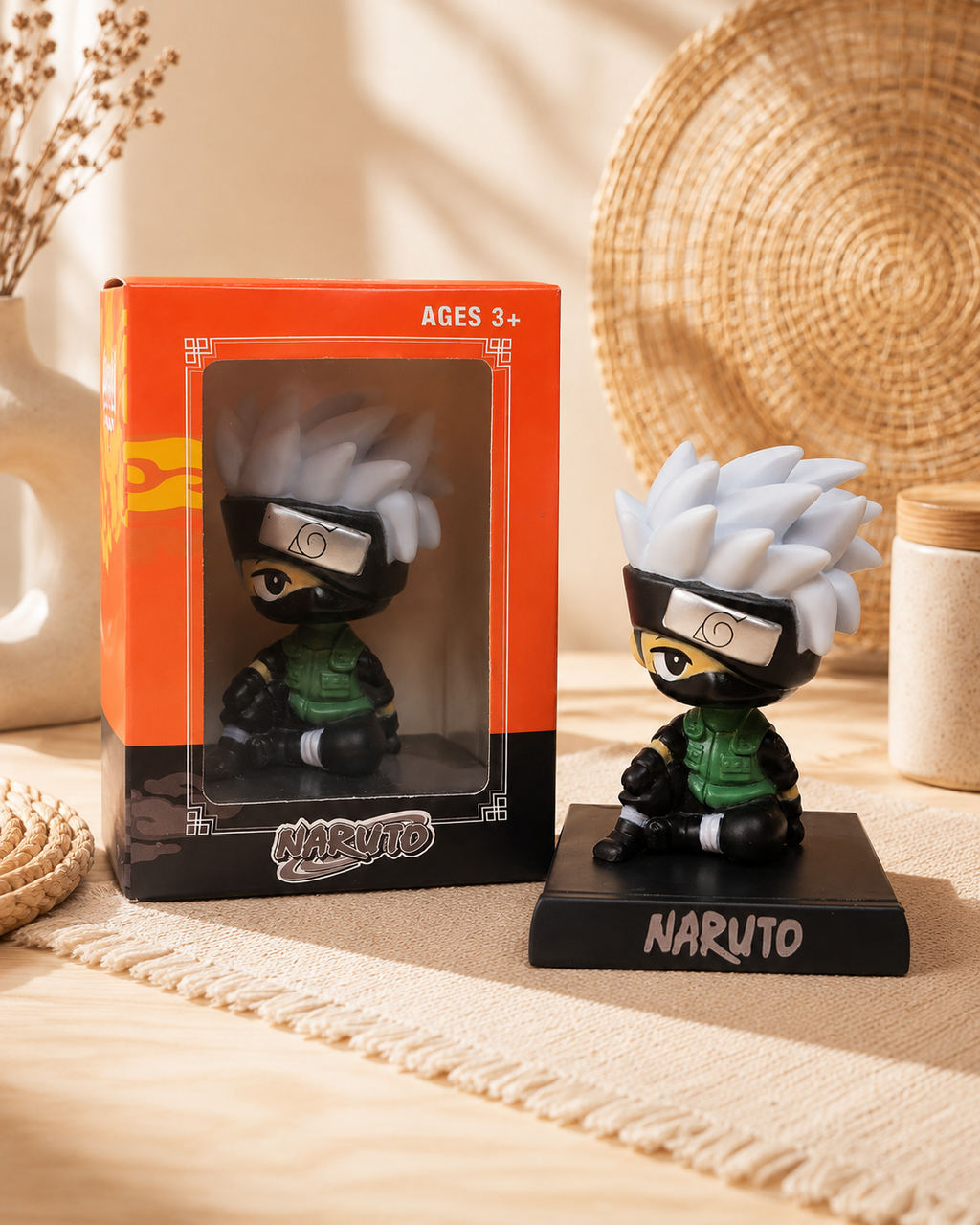 🍃 Naruto Kakashi Figure | Cute Anime Collectible Display Toy