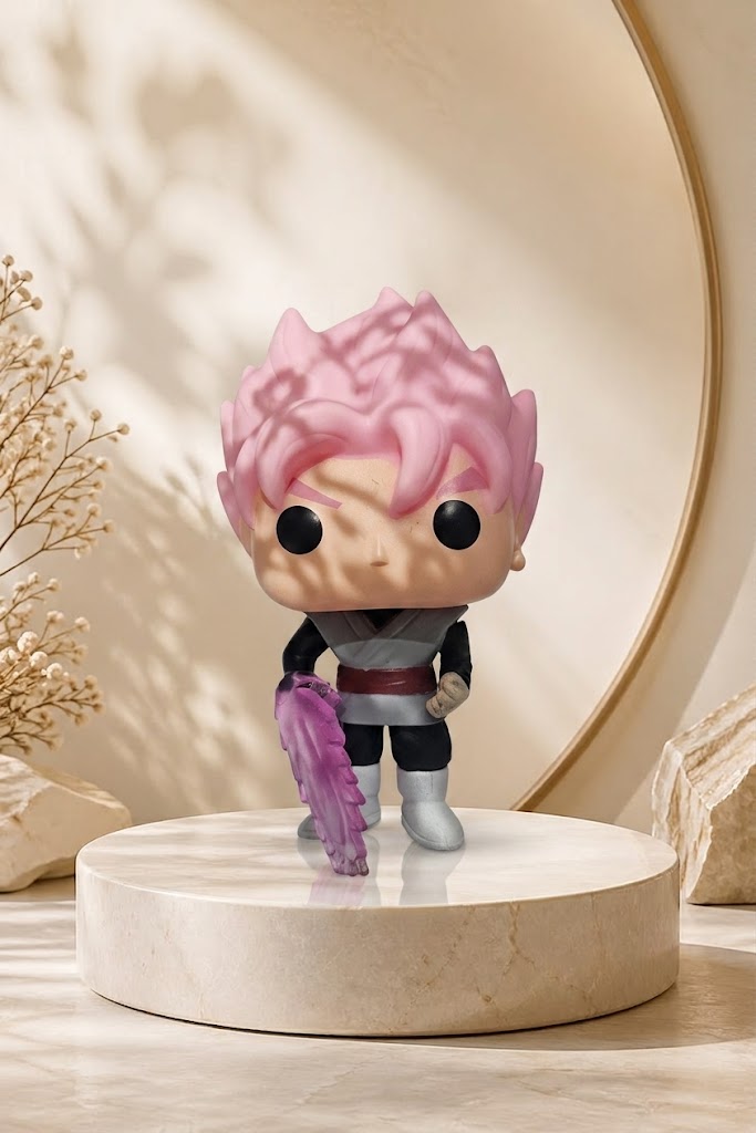 🌸 Pink Energy Warrior Figure | Cute Anime-Inspired Collectible Display Toy