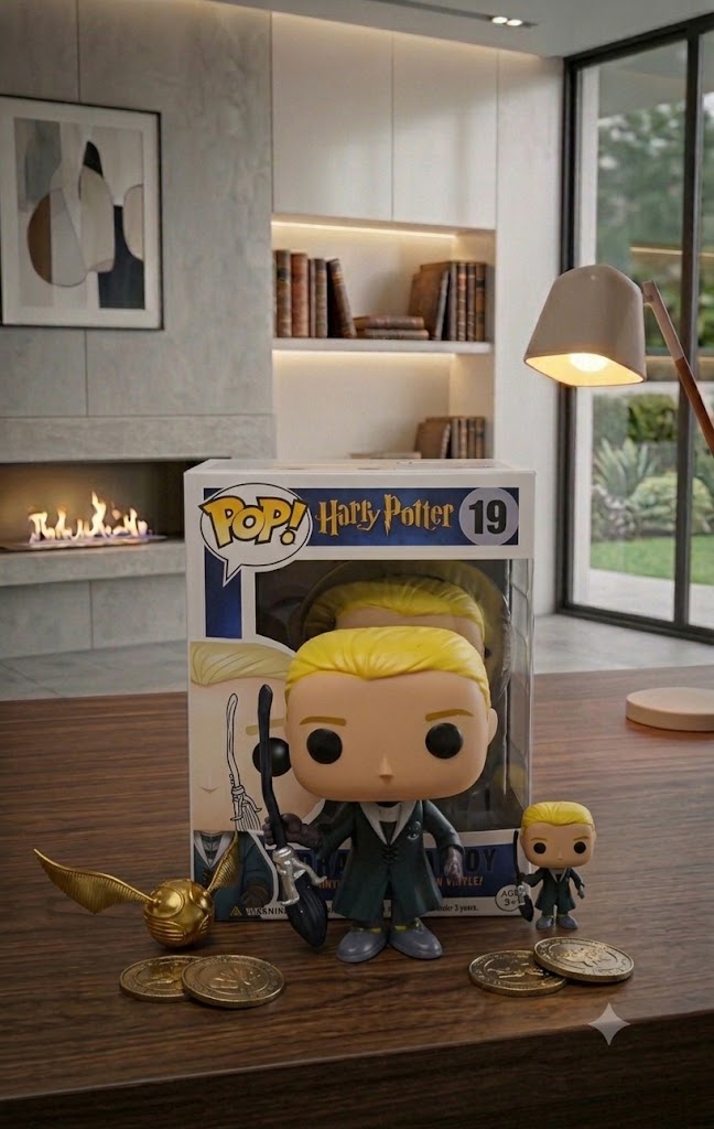 🖤 Wizard Student Figure Collectible Toy | Blonde Magic Character Display