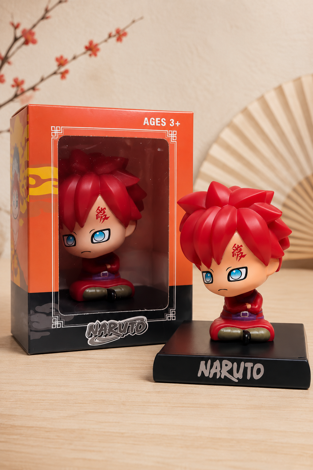 🍃 Naruto Anime Figure | Cute Red Hair Collectible Display Toy