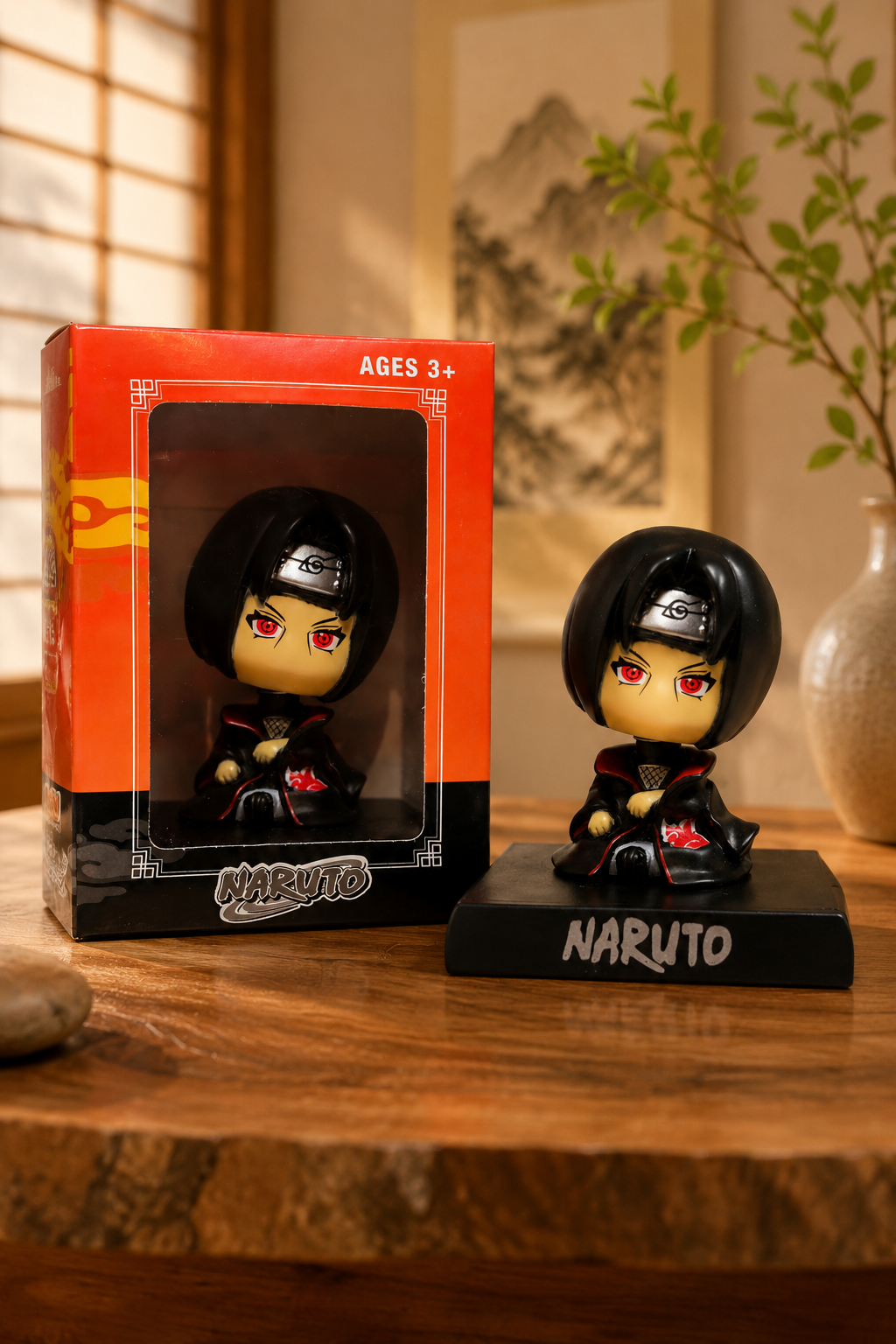 🖤 Naruto Akatsuki Anime Figure | Red Eye Cute Collectible Display