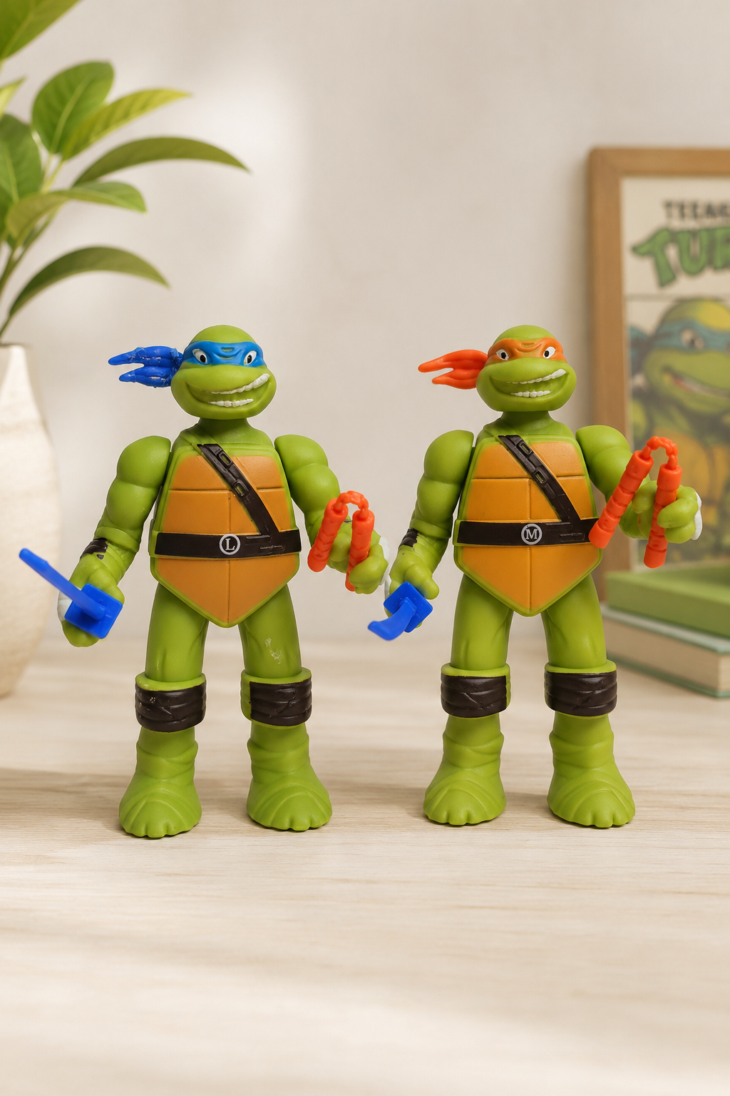 🐢 Teenage Mutant Ninja Turtles Fun Warrior Figure Set | 2-Piece Toy Set