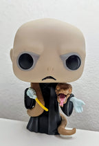 Dark wizard figure with snake, 10 cm
