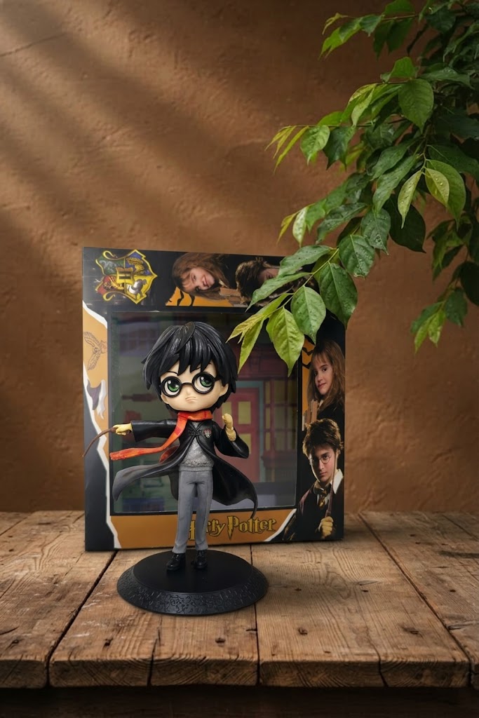 🪄 Wizard School Boy Figure | Cute Magic Broom Collectible Display Toy
