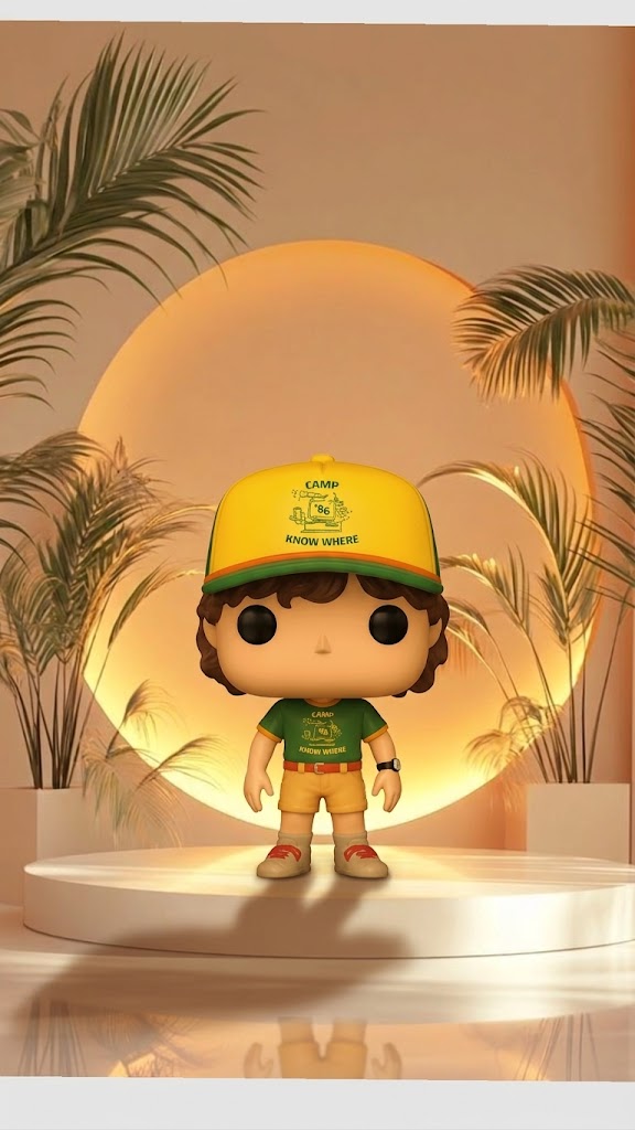 🧢 Camping Adventure Boy Figure | Cute Retro Collectible Display Toy